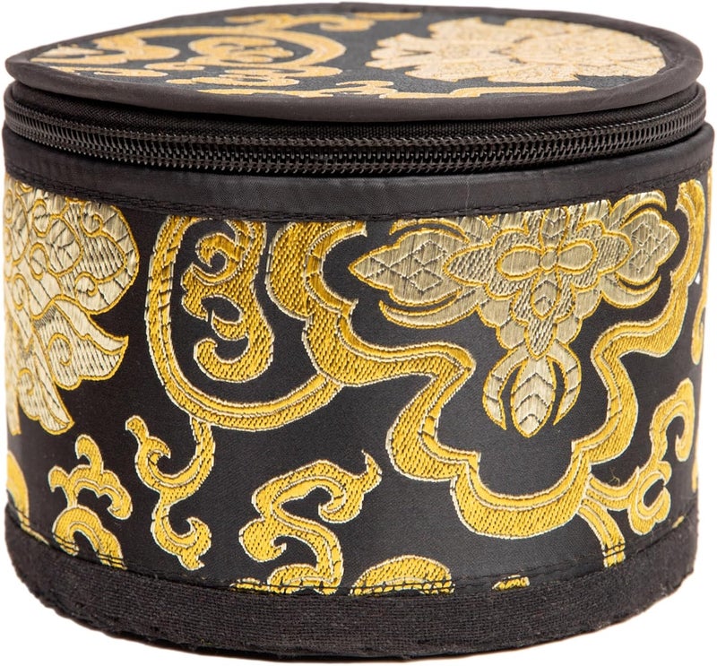 HIMALAYAN BAZAAR Tibetan Singing Bowl Set - 4" Easy To Play Authentic Handmade For Meditation Sound 7 Chakra Healing By (Black with Box, 4") - Image 3